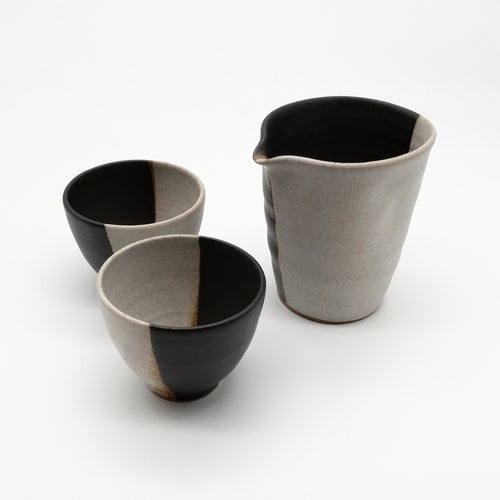 Pitcher and two cups, 240 and 90ml
